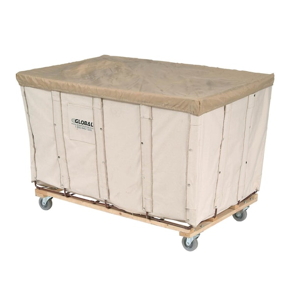 Global Industrial Canvas Basket Bulk Truck, 16 Bushel, 40L x 28-1/4W x 30-1/2H 241304 - main
